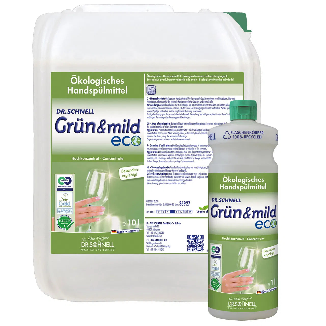 Dr. Schnell Handspülmittel Grün & Mild Eco