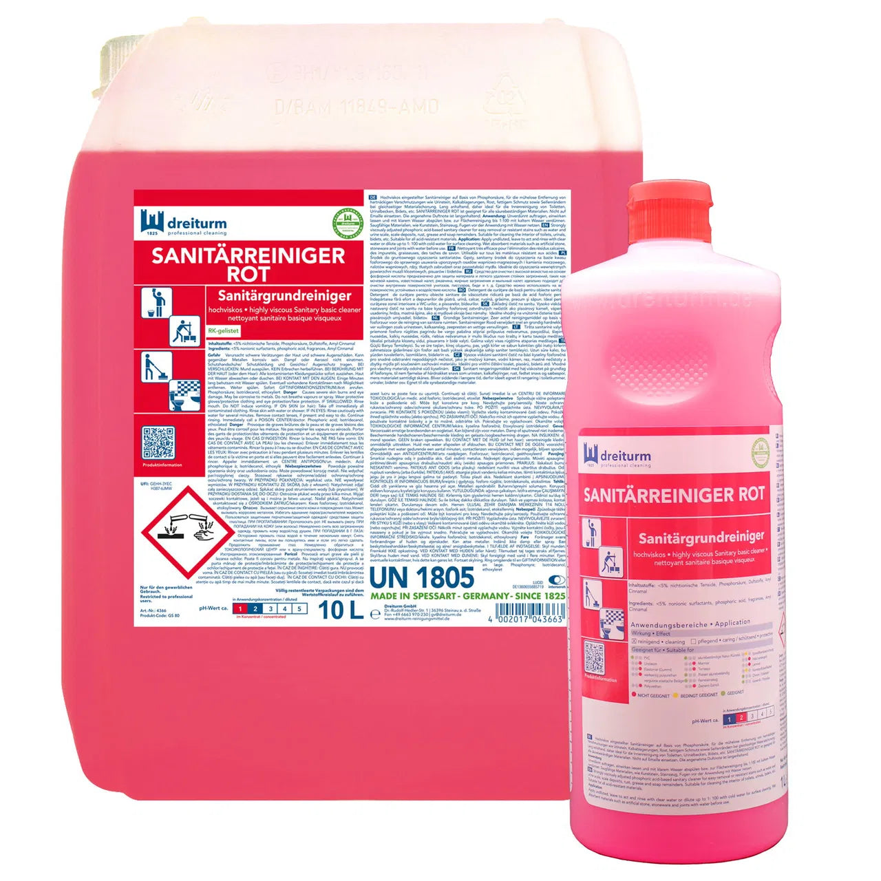 dreiturm SANITÄRREINIGER ROT | Sanitärgrundreiniger