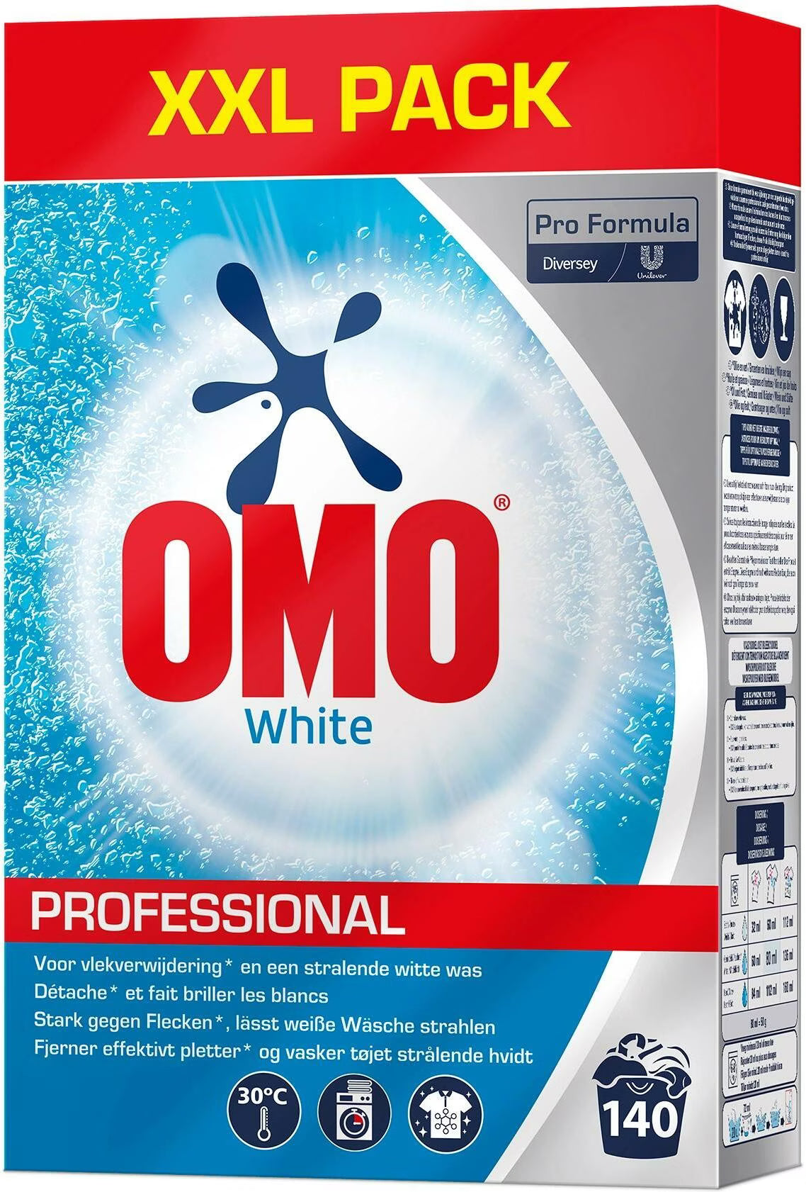 Diversey Pro Formula Pulverwaschmittel Professional White 7 kg, Einsatzgebiet