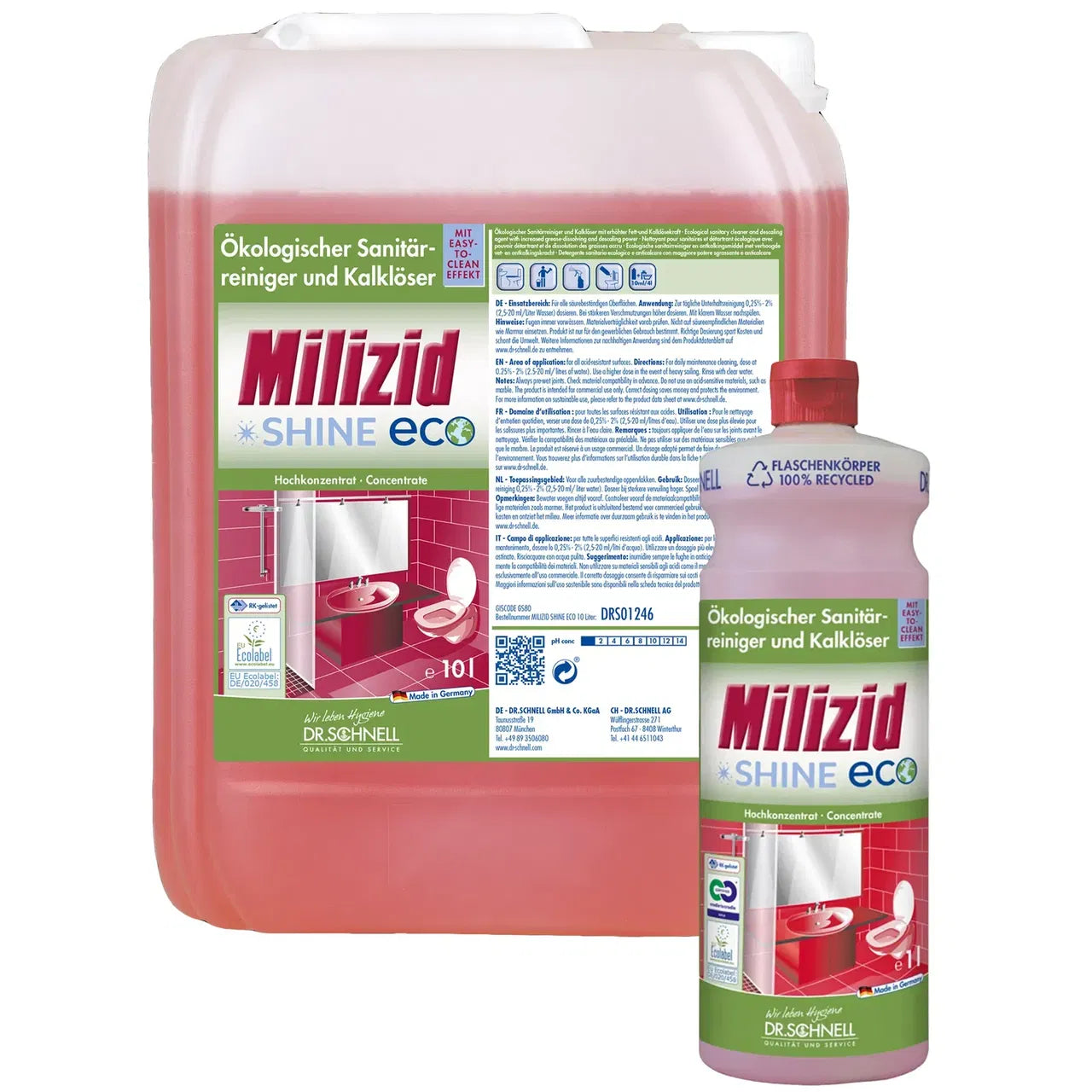 DR. SCHNELL MILIZID SHINE ECO | Sanitärreiniger